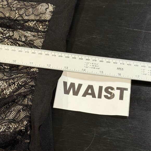 Y2K Jessica McClintock Babydoll Black Lace Illusion Mini Womens Dress Size 6 - Picture 12 of 13